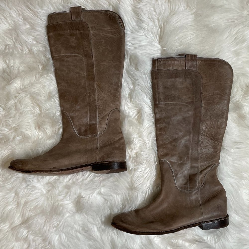 Frye Paige Tall Riding Leather Boots Sz 10